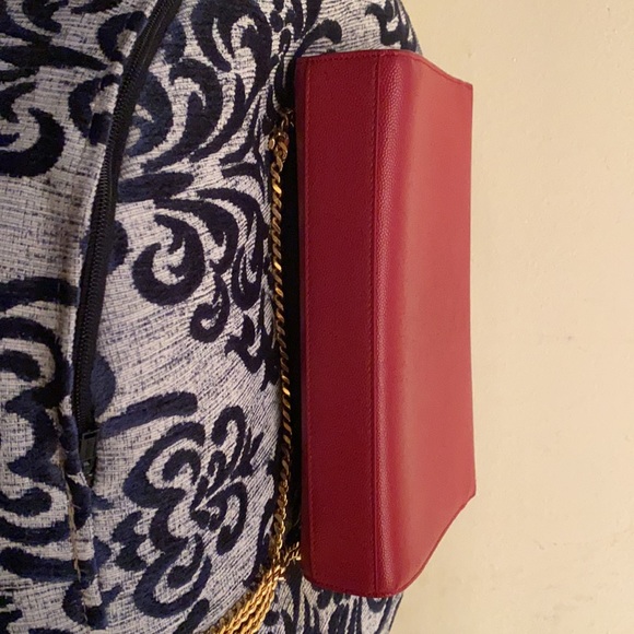 Saint Laurent Kate Medium Shoulder Bag Red *Pre-Loved* - Picture 9 of 11